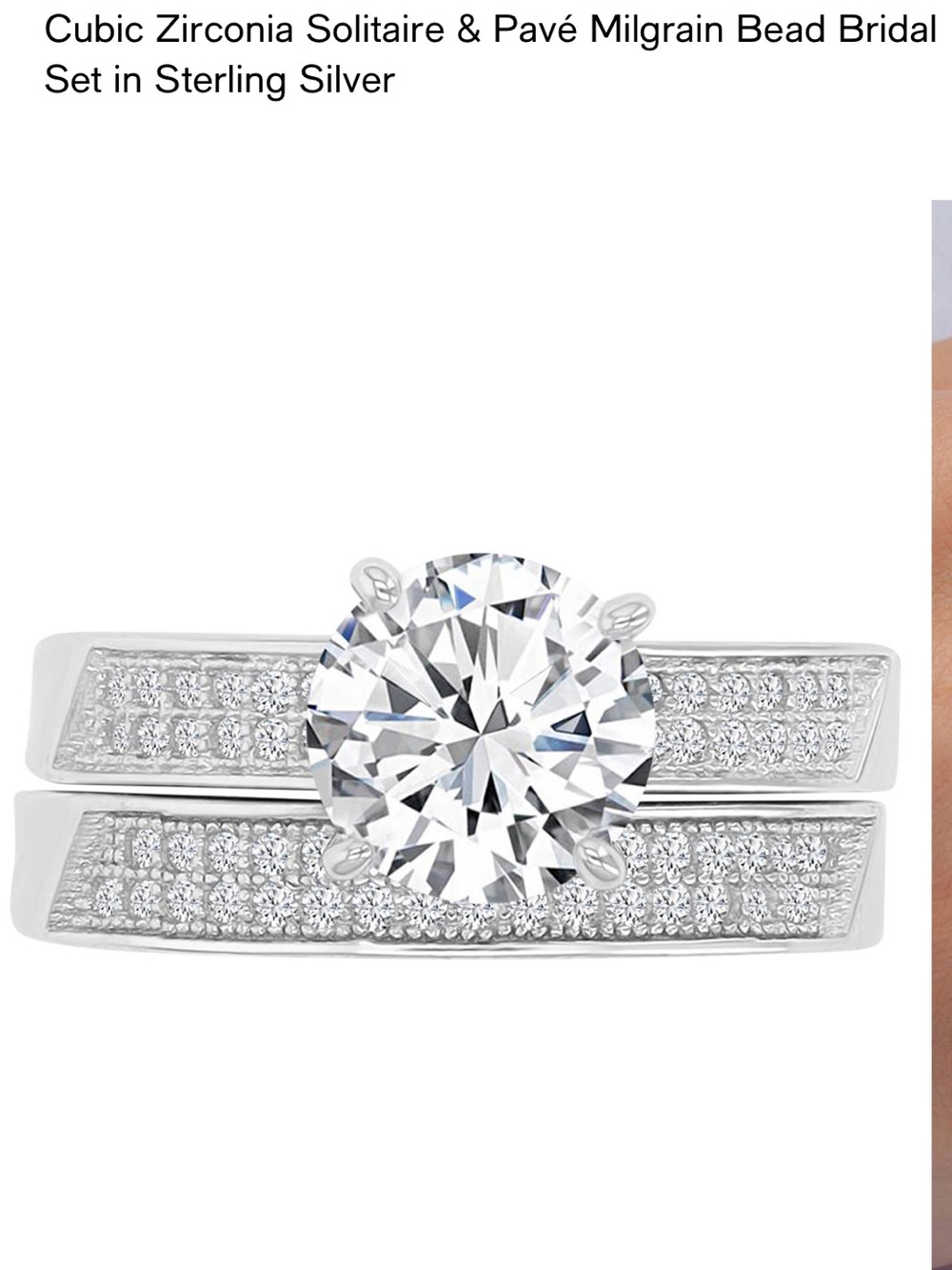 Authentic Sterling Silver Ring Set